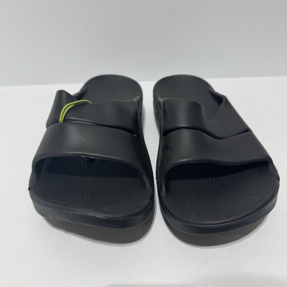Oofos Mens Ooahh Sandals Black Size 10 main image 3